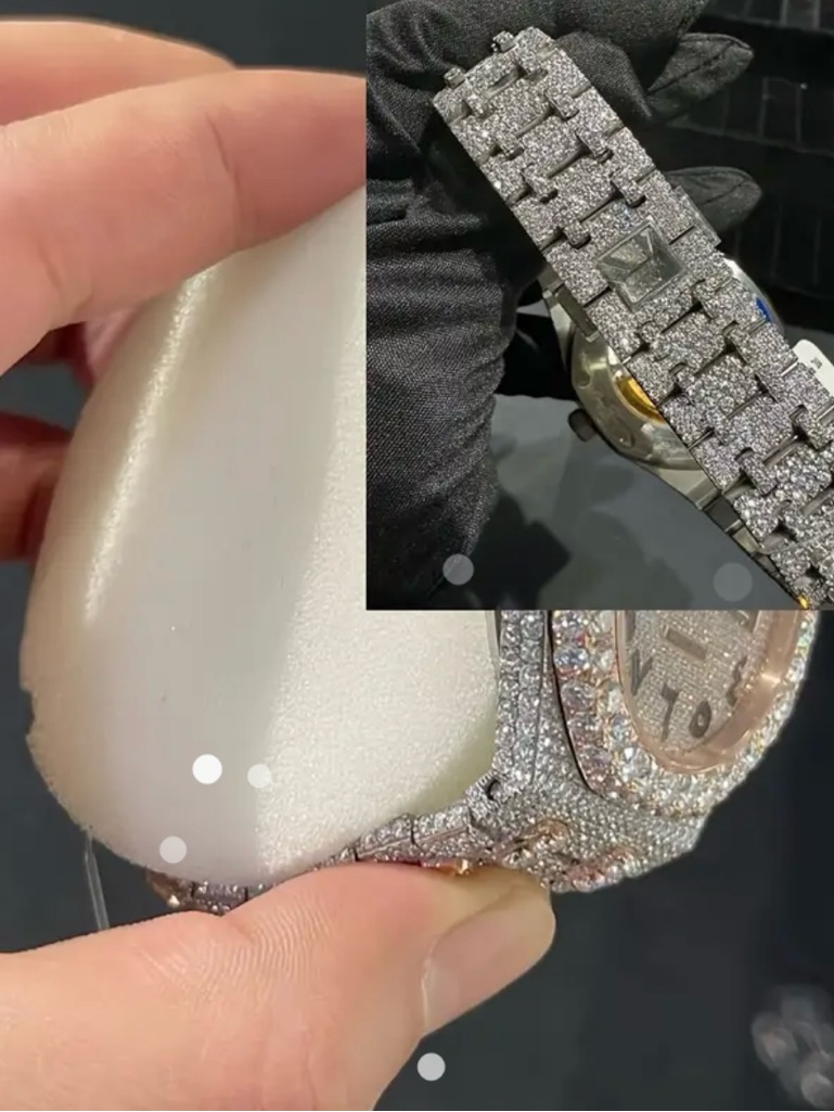 DiamondStyle Pav Bracelet Watch In Silver Tone